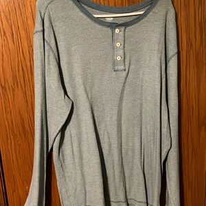 Blue long sleeve top